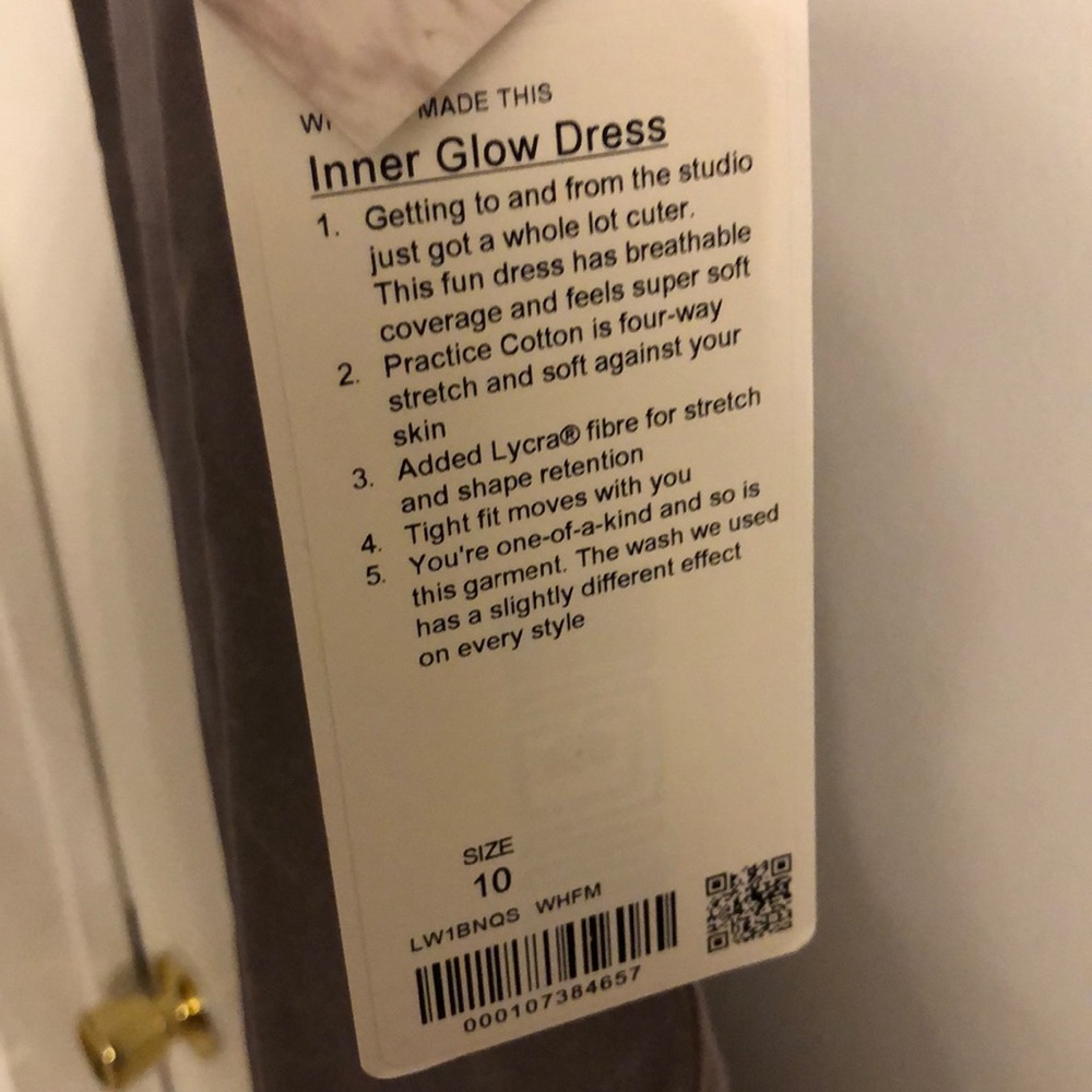 NWT Lululemon inner glow dress size 10 - Picture 8 of 8